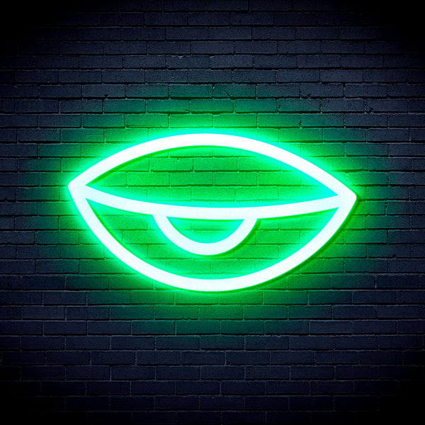advpro-sleepy-eye-ultra-bright-led-neon-sign-fnu0238 - Green