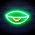 advpro-sleepy-eye-ultra-bright-led-neon-sign-fnu0238 - Green & Red