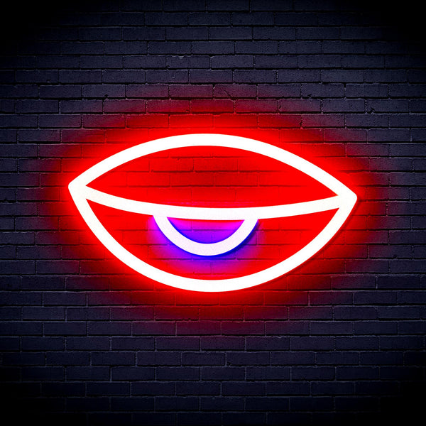 advpro-sleepy-eye-ultra-bright-led-neon-sign-fnu0238 - Red & Blue