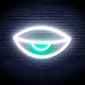 advpro-sleepy-eye-ultra-bright-led-neon-sign-fnu0238 - White & Green