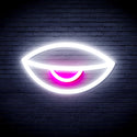 advpro-sleepy-eye-ultra-bright-led-neon-sign-fnu0238 - White & Pink