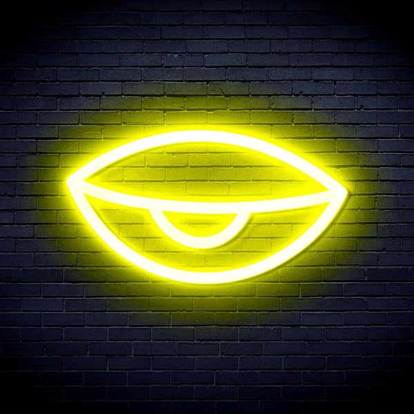 advpro-sleepy-eye-ultra-bright-led-neon-sign-fnu0238 - Yellow