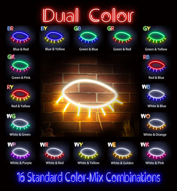 advpro-closed-eye-ultra-bright-led-neon-sign-fnu0239 - Dual-Color