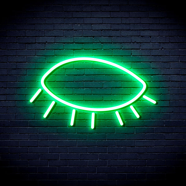 advpro-closed-eye-ultra-bright-led-neon-sign-fnu0239 - Green
