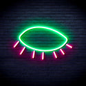advpro-closed-eye-ultra-bright-led-neon-sign-fnu0239 - Green & Pink