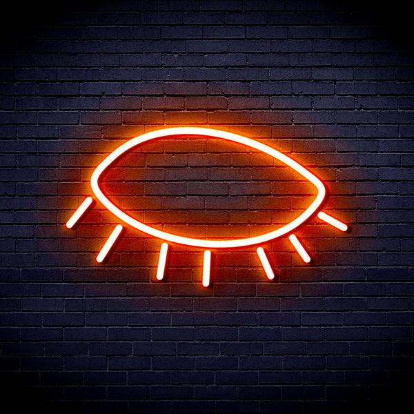 advpro-closed-eye-ultra-bright-led-neon-sign-fnu0239 - Orange