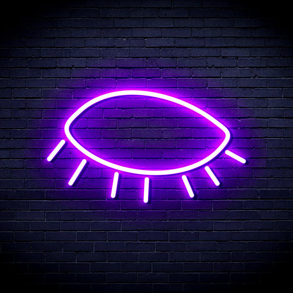 advpro-closed-eye-ultra-bright-led-neon-sign-fnu0239 - Purple