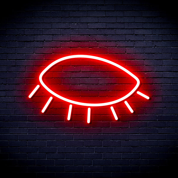 advpro-closed-eye-ultra-bright-led-neon-sign-fnu0239 - Red