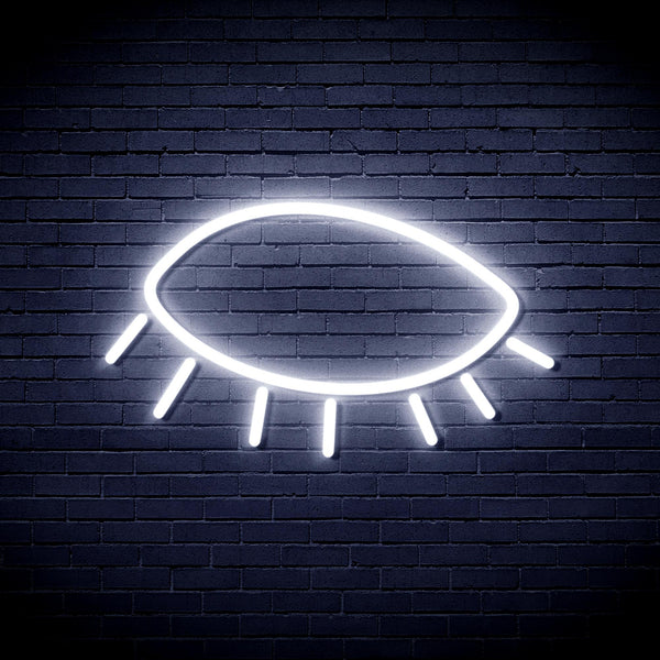 advpro-closed-eye-ultra-bright-led-neon-sign-fnu0239 - White
