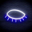 advpro-closed-eye-ultra-bright-led-neon-sign-fnu0239 - White & Blue