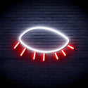 advpro-closed-eye-ultra-bright-led-neon-sign-fnu0239 - White & Red