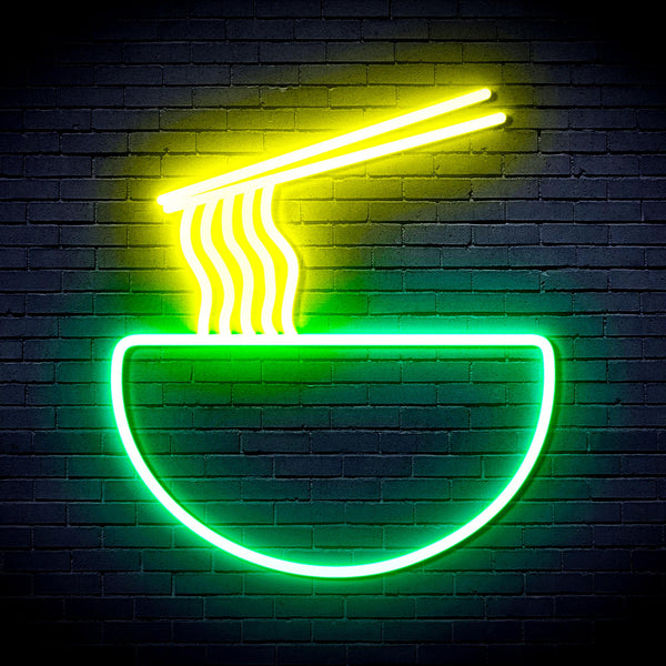 advpro-ramen-ultra-bright-led-neon-sign-fnu0240 - Green & Yellow