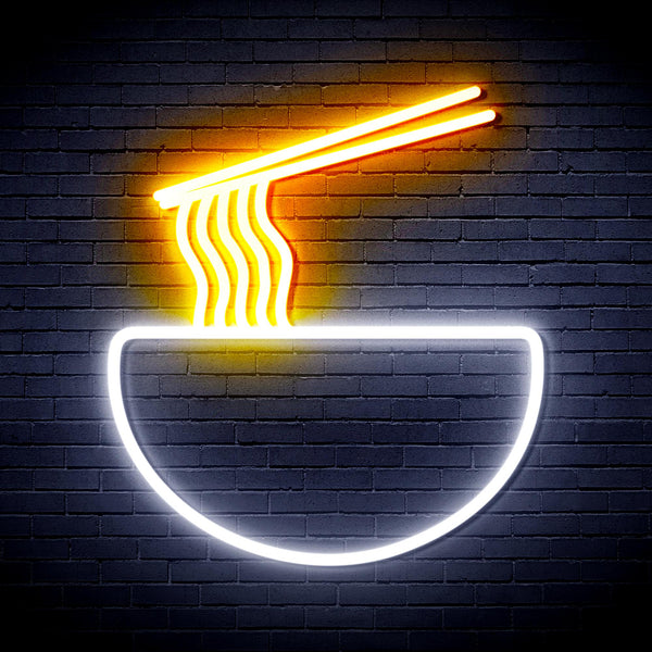 advpro-ramen-ultra-bright-led-neon-sign-fnu0240 - White & Golden Yellow