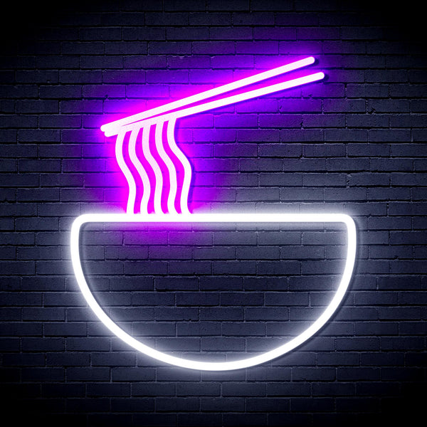 advpro-ramen-ultra-bright-led-neon-sign-fnu0240 - White & Purple