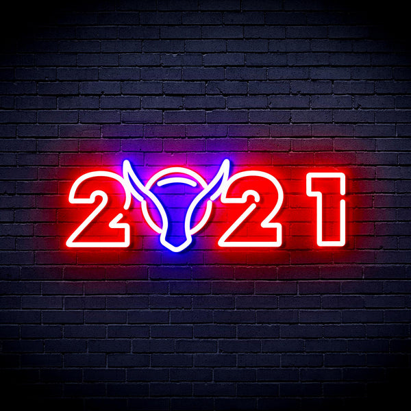 advpro-2021-with-ox-head-ultra-bright-led-neon-sign-fnu0243 - Blue & Red