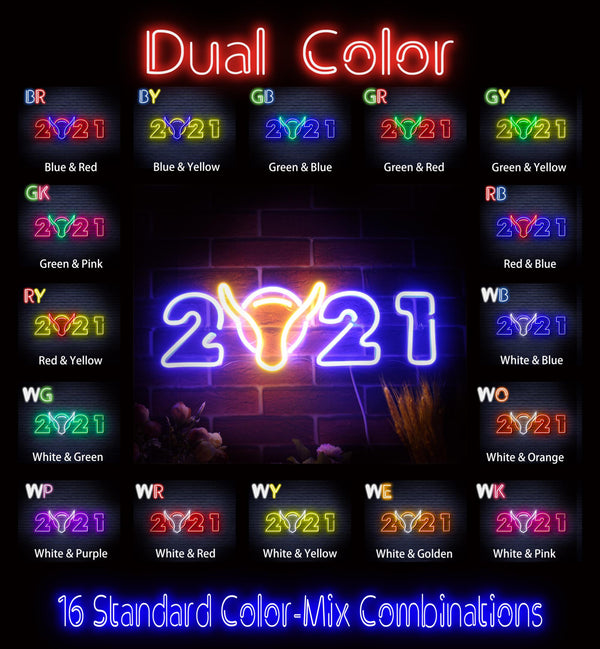 advpro-2021-with-ox-head-ultra-bright-led-neon-sign-fnu0243 - Dual-Color