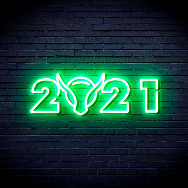 advpro-2021-with-ox-head-ultra-bright-led-neon-sign-fnu0243 - Green