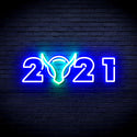 advpro-2021-with-ox-head-ultra-bright-led-neon-sign-fnu0243 - Green & Blue