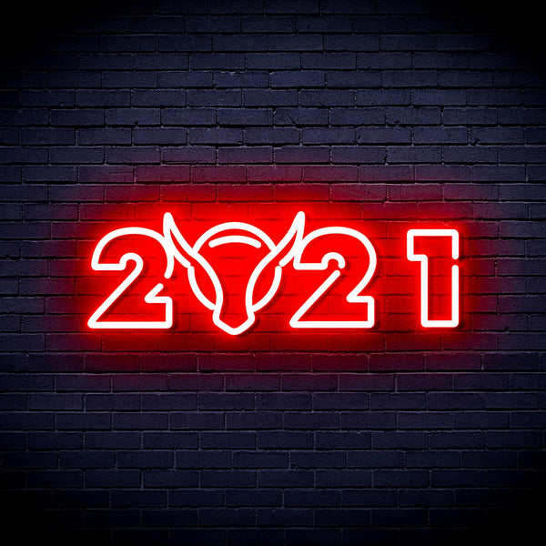 advpro-2021-with-ox-head-ultra-bright-led-neon-sign-fnu0243 - Red
