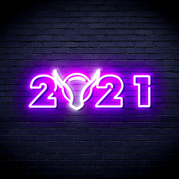 advpro-2021-with-ox-head-ultra-bright-led-neon-sign-fnu0243 - White & Purple