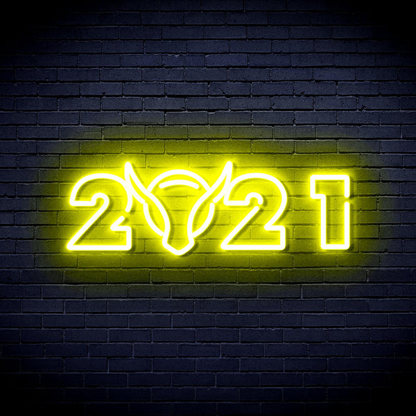 advpro-2021-with-ox-head-ultra-bright-led-neon-sign-fnu0243 - Yellow