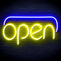 advpro-open-ultra-bright-led-neon-sign-fnu0244 - Blue & Yellow
