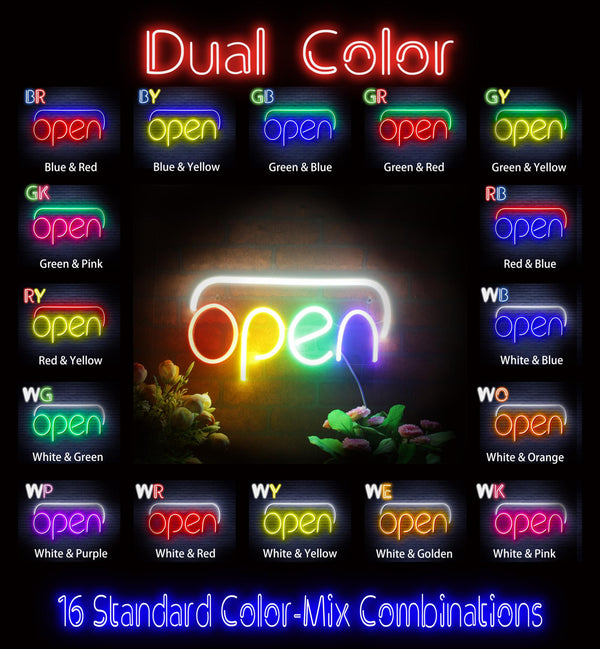 advpro-open-ultra-bright-led-neon-sign-fnu0244 - Dual-Color