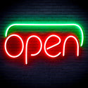 advpro-open-ultra-bright-led-neon-sign-fnu0244 - Green & Red