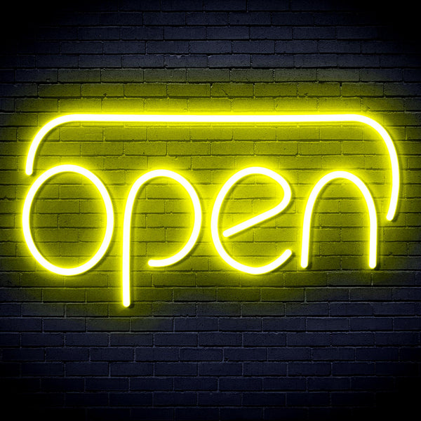 advpro-open-ultra-bright-led-neon-sign-fnu0244 - Yellow