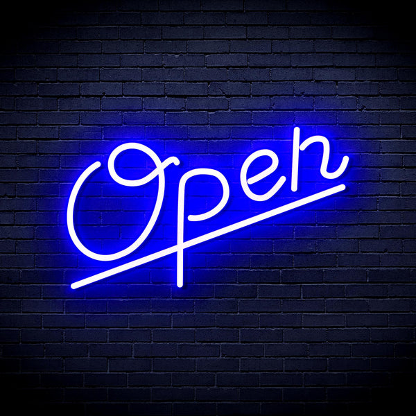 advpro-open-ultra-bright-led-neon-sign-fnu0245 - Blue