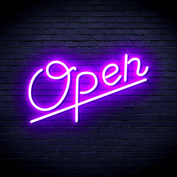 advpro-open-ultra-bright-led-neon-sign-fnu0245 - Purple