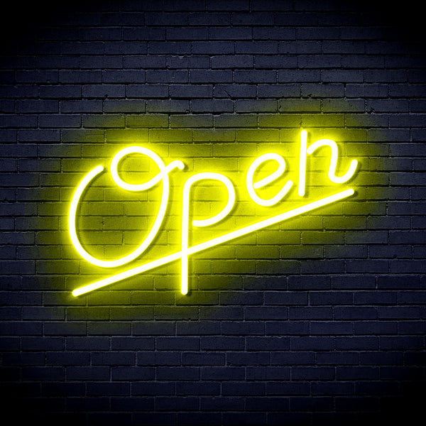 advpro-open-ultra-bright-led-neon-sign-fnu0245 - Yellow
