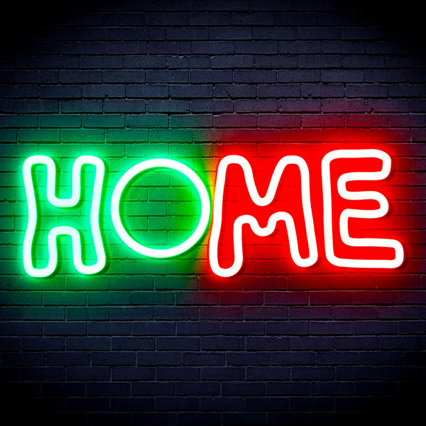 advpro-home-ultra-bright-led-neon-sign-fnu0247 - Green & Red