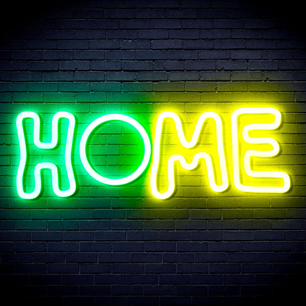 advpro-home-ultra-bright-led-neon-sign-fnu0247 - Green & Yellow
