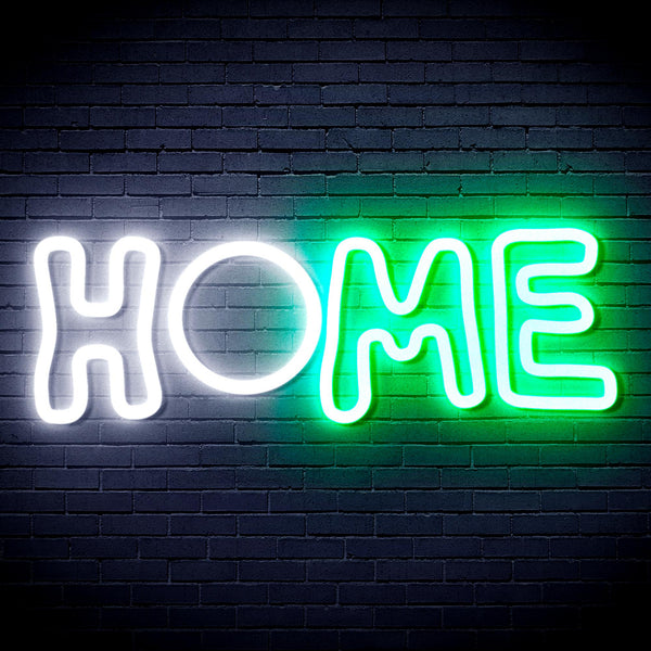 advpro-home-ultra-bright-led-neon-sign-fnu0247 - White & Green