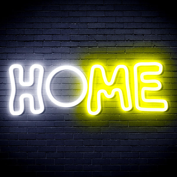 advpro-home-ultra-bright-led-neon-sign-fnu0247 - White & Yellow