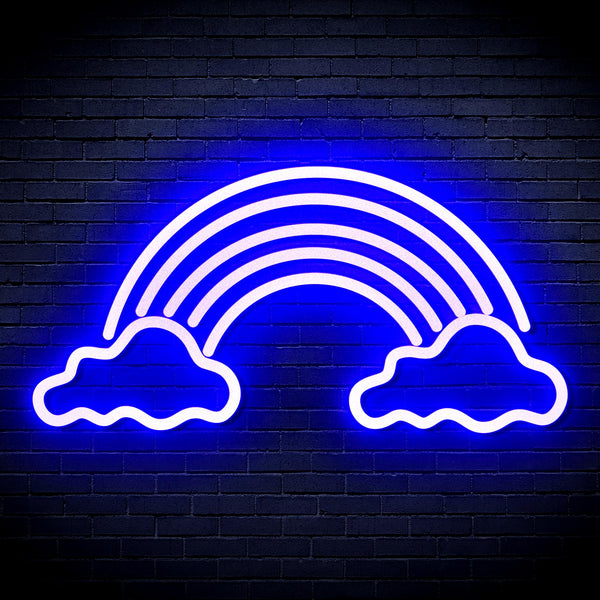 advpro-clouds-with-rainbow-ultra-bright-led-neon-sign-fnu0251 - Blue