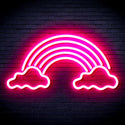 advpro-clouds-with-rainbow-ultra-bright-led-neon-sign-fnu0251 - Pink