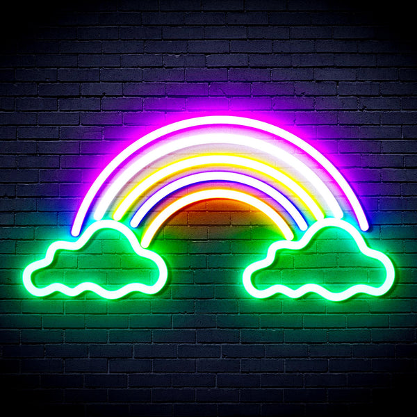 advpro-clouds-with-rainbow-ultra-bright-led-neon-sign-fnu0251 - Multi-Color 3