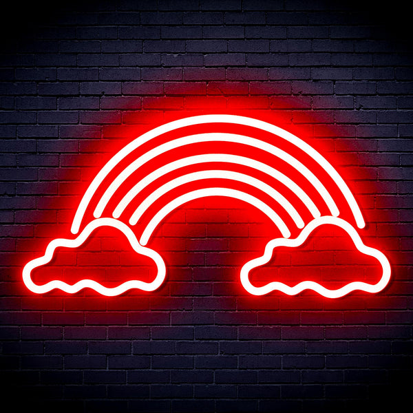 advpro-clouds-with-rainbow-ultra-bright-led-neon-sign-fnu0251 - Red