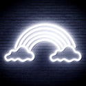 advpro-clouds-with-rainbow-ultra-bright-led-neon-sign-fnu0251 - White