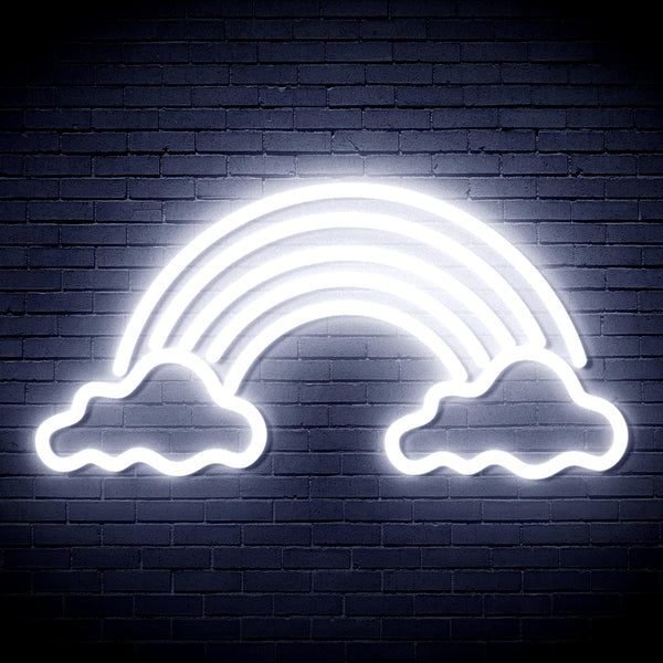 advpro-clouds-with-rainbow-ultra-bright-led-neon-sign-fnu0251 - White