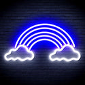 advpro-clouds-with-rainbow-ultra-bright-led-neon-sign-fnu0251 - White & Blue