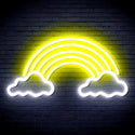 advpro-clouds-with-rainbow-ultra-bright-led-neon-sign-fnu0251 - White & Yellow