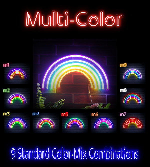 advpro-rainbow-ultra-bright-led-neon-sign-fnu0252 - Multi-Color
