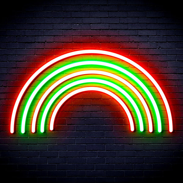 advpro-rainbow-ultra-bright-led-neon-sign-fnu0252 - Green & Red