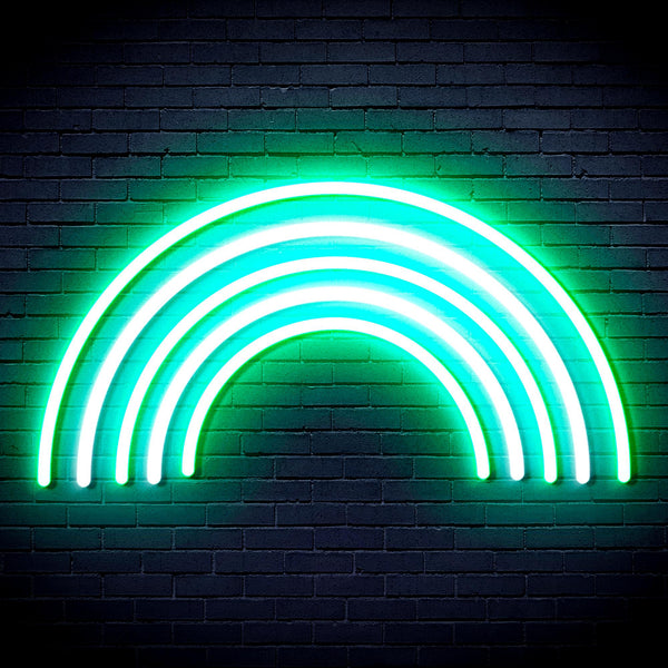 advpro-rainbow-ultra-bright-led-neon-sign-fnu0252 - White & Green