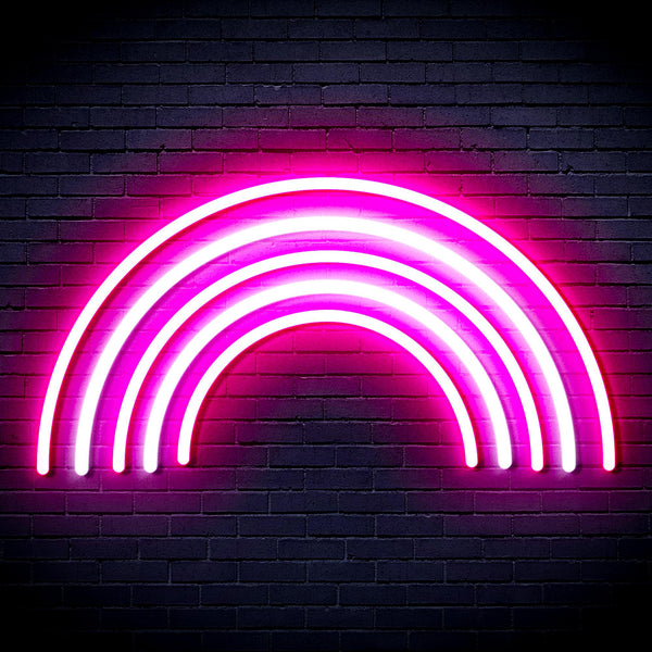 advpro-rainbow-ultra-bright-led-neon-sign-fnu0252 - White & Pink