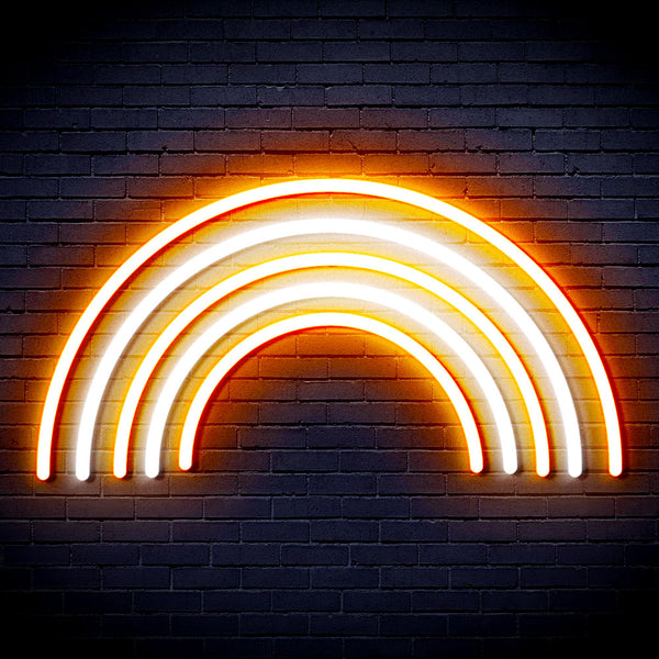 advpro-rainbow-ultra-bright-led-neon-sign-fnu0252 - White & Orange