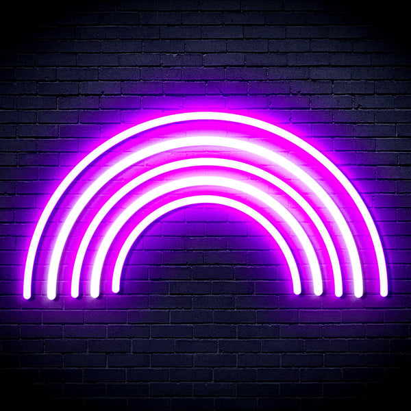 advpro-rainbow-ultra-bright-led-neon-sign-fnu0252 - White & Purple
